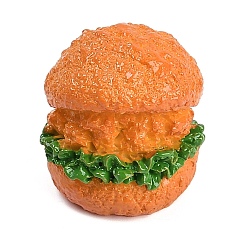 Шоколадный Мини-модель из смолы, имитация гамбургера, аксессуары для оформления микроландшафта, притворяясь опорными украшениями, 21.5x21.5x22.5 мм