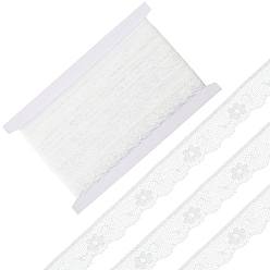 Белый Отделочные ленты из полиэфирного кружева, аксессуары для одежды, белые, 5/8 дюйм (16 мм)