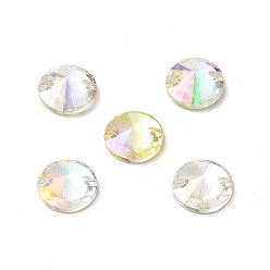 (52) Непрозрачная лаванда Конусообразная форма пришивается стразами, k 5 стеклянный страз, 2-отверстие ссылка, плоская спинка с покрытием, швейные украшения, разноцветные, 12x4.5 мм, отверстие : 0.8 мм