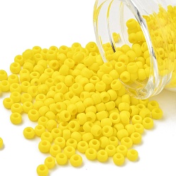 (42F) Opaque Frost Dandelion Тохо 6/0 круглые бусины, японский бисер, (42 f) непрозрачный морозный одуванчик, 4 мм, отверстие : 1.5 мм, Около 840 шт / 50 г