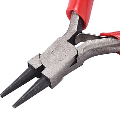 Platinum 3 inch Carbon Steel Mini Pliers Round Nose Pliers, Polishing, Platinum, 75~80mm