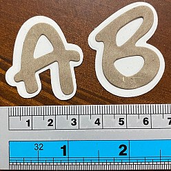 Letter A~Z Углеродистая сталь разрезает трафареты, для diy scrapbooking, Фотоальбом, декоративная бумага для тиснения, матовый цвет нержавеющей стали, Письмо ~ Z, 225x192x0.8 мм