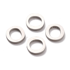 Stainless Steel Color Non-Tarnish 304 Stainless Steel Linking Rings, Stainless Steel Color, 8.5x1.5mm, Inner Diameter: 5.5mm