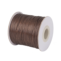 Camel Waxed Polyester Cord, Bead Cord, Camel, 0.5mm, about 169.51~174.98 Yards(155~160m)/Roll