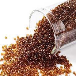 (2154) Transparent Marmalade TOHO Round Seed Beads, Japanese Seed Beads, (2154) Transparent Marmalade, 15/0, 1.5mm, Hole: 0.7mm, about 3000pcs/bottle, 10g/bottle