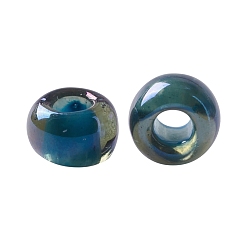 (385) Inside Color Aqua Mist TOHO Round Seed Beads, Japanese Seed Beads, (385) Inside Color Aqua Mist, 11/0, 2.2mm, Hole: 0.8mm, about 5555pcs/50g