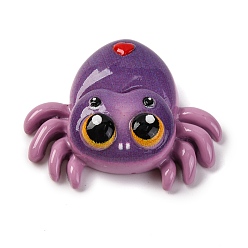 Spider Тема хэллоуина мультфильм смола декоден кабошоны, паук, 26x32.5x10 мм