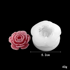 Белый Камелия свечи своими руками силиконовые формы, пищевой силикон, изготовление украшений, для изготовления свечей, белые, 52x24 мм