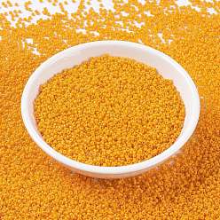 (RR4453) Duracoat Dyed Opaque Light Squash MIYUKI Round Rocailles Beads, Japanese Seed Beads, 15/0, (RR4453) Duracoat Dyed Opaque Light Squash, 1.5mm, Hole: 0.7mm, about 250000pcs/pound