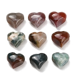 Indian Agate Natural Indian Agate Beads, Heart, 9~10x10~10.5x7~8mm, Hole: 1.4mm