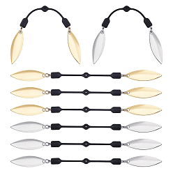 Platino & Oro 8 piezas 2 colores señuelos de pesca de latón, Cuchillas giratorias de atracción de pesca, para señuelos duros gusano spinner cebos cucharas aparejos fabricación, platino y oro, 128 mm, 4 piezas / color