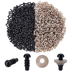 (52) Непрозрачная лаванда 600шт. смоляные шайбы для кукольных глаз, полукруглый, 600шт. кукольные глаза из смолы, разноцветные, 9x3.5 мм, отверстие : 3 мм