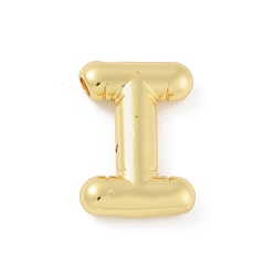 Letter I Gestellmessinganhänger, langlebig überzogen, Bleifrei und cadmium frei, echt 18 k vergoldet, Buchstabe i, 17.5x12x4 mm, Bohrung: 1.8 mm