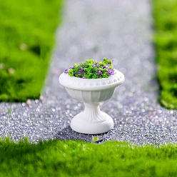 Лайм Модель десерта из смоляного цветочного горшка, украшение куклы, аксессуары для ролевых игр, желто-зеленые, 26x25 мм