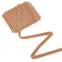 Верблюжий Полиэфирные ленты, шелковой нитью серебристого цвета, аксессуары для одежды, верблюжие, 5/8 дюйм (16 мм), 12 ярдов, около 10.97 м / набор