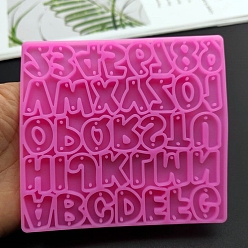 Фуксиновый DIY силиконовые формы кулон, формы для литья смолы, буквы, красно-фиолетовые, 100x92 мм