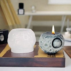 Белый Луна силиконовые формы для свечей своими руками, формы для литья смолы, белые, 81x59.5 мм