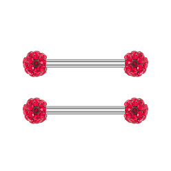 Нержавеющая Сталь Цвет 304 Кольца для сосков из нержавеющей стали с микро-паве из кубического циркония, с латунным, пирсинг соска штифт, цвет нержавеющей стали, 16 мм, штифты : 1.6 мм