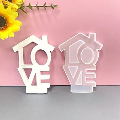 Letter Силиконовая форма, изготовление изделий из эпоксидной смолы, подсвечник, белые, буквы, 135x98x11 мм