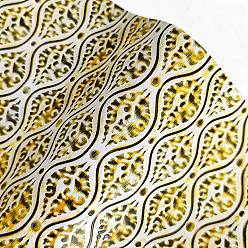 Желтый Ткань из искусственной кожи с тиснением цветочного узора, для поделок из кожи, аксессуары для изготовления сумок, желтые, 30x135 см