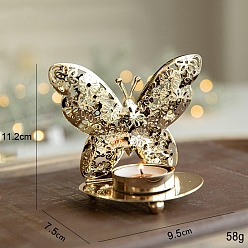 Schmetterling Eisen Kerzenhalter, Schmetterling, 9.5x7.5x11.2 cm