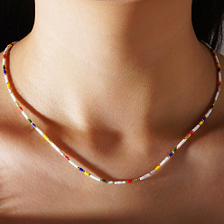 (52) Непрозрачная лаванда Браслеты из стеклянных бусин в богемном стиле, плетеные браслеты из бисера для женщин, разноцветные