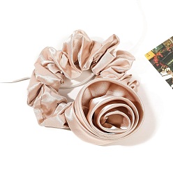 Бежевый Ткань эластичные аксессуары для волос, для девочек или женщин, резинка для волос / резинки для волос, 120x90x30 мм