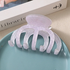 Сливовый Заколки для волос с когтями из ацетата целлюлозы (смола), слива, 100 мм