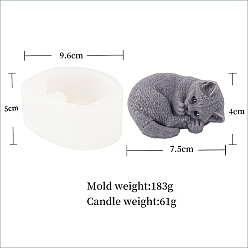 Белый Пищевые силиконовые формы для свечей своими руками, для домашнего декора, животное, белые, 96x50 мм