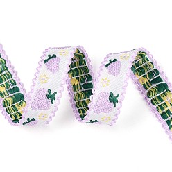 Сливовый Полиэстеровая клубничная лента, для производства одежды, слива, 1/2 дюйм (14 мм)