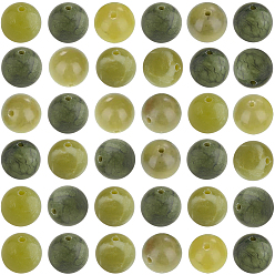 Нефрит Тайвань 46 шт. натуральные тайваньские нефритовые бусины, круглые, 8 мм, отверстие : 1.5 мм
