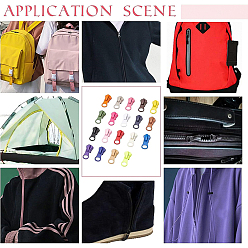 Mixed Color BENECREAT 76Pcs 19 Colors Zinc Alloy Replacement Zipper Sliders, for Luggage Suitcase Backpack Jacket Bags Coat, Mixed Color, 2.75x1.15x0.95cm, 4pcs/color