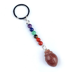 Фиолетовый Авантюрин Фиолетовый брелок из авантюрина, с кварцевым резонатором, аметист, ляпис, авантюрин, красный агат, красная яшма, жук, 11 см