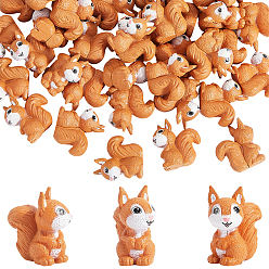 Верблюжий 30шт. миниатюрные фигурки белок из ПВХ-пластика, аксессуары для домашнего кукольного домика с микро-ландшафтом, притворяясь опорными украшениями, верблюжие, 21x11x22.5 мм