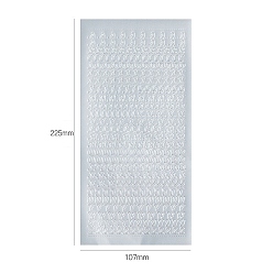 Серебро Водонепроницаемые наклейки из ПВХ с буквами, самоклеящиеся наклейки, Украшение дневника для фотоальбома своими руками, серебряные, 225x107 мм