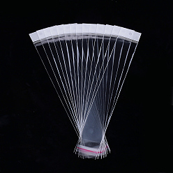 Прозрачный OPP мешки целлофана, прямоугольные, прозрачные, 27~27.5x4 см, односторонняя толщина: 0.045 мм, внутренняя мера: 21.7x4 см