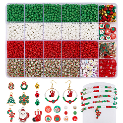 (52) Непрозрачная лаванда Ювелирные изделия, включая стеклянные, акриловые и полимерные глиняные бусины, подвески из сплава и алюминия, разноцветные, 7x7.5x4 мм