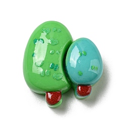 Дерево Осенняя непрозрачная растительная смола декодирует кабошоны, дерево, 21.5x19.5x8.5 мм