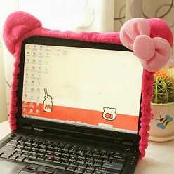 Темно-Розовый Тканевый пылезащитный чехол для монитора компьютера, темно-розовыми, 220 мм