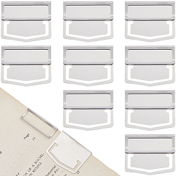 Нержавеющая Сталь Цвет 14 шт. закладки из нержавеющей стали с зажимом для страниц, мини-зажим для индекса, канцелярские подарки, цвет нержавеющей стали, 29x35x3 мм