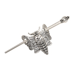 Античное Серебро Легированные Палочки для Волос, моль, аксессуары для волос для женщин, античное серебро, 119x46x46 мм