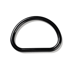 Черный D-образные ручки для пластиковых пакетов, для замены ремней для мешков, арка, чёрные, 8.7x12.1x1 см, Внутренний диаметр: 6.9x10.05 cm