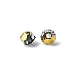 00030 262 Aurum Хрустальные бусины preciosa®, чешский хрусталь, биконус(451 69 302 рондель), 00030 262 аурум, 3 мм, отверстие : 0.8 мм
