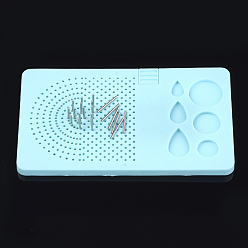 Бирюза Абс пластик квиллинг бумажные инструменты для керлинга, товары для рукоделия, фурнитура из нержавеющей стали , бирюзовые, 157x92x7.5 мм