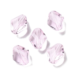 чертополох К 9 стекло, имитация Австрийские кристаллические шарики, граненые, ромб, чертополох, 10x8x4 мм, отверстие : 1.4 мм