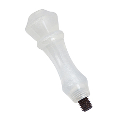 White Natural Quartz Crystal Handle, for Wax Seal Stamp, Wedding Invitations Making, White, 7.8x2.45cm