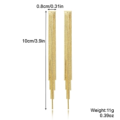 Золотой Серьги из латуни, стрелка, серьги, золотые, 100x8 мм