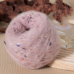 Фламинго Мохеровая пряжа с пайетками, для ткачества, вязание крючком, фламинго, 1.5 мм, около 50г/моток