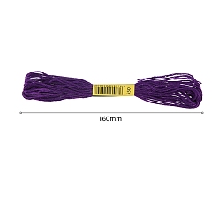 Темно-синий  Шифер Нитки хлопчатобумажные швейные, темный сланец синий, 3 мм, около 8.57 ярдов (7.84 м) / моток