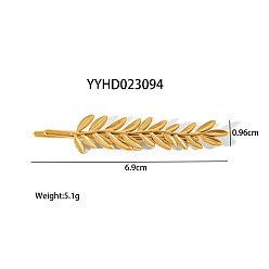 Branch 304 шпилька для волос из нержавеющей стали, реальный 18 k позолоченный, филиал, 69x9.6 мм